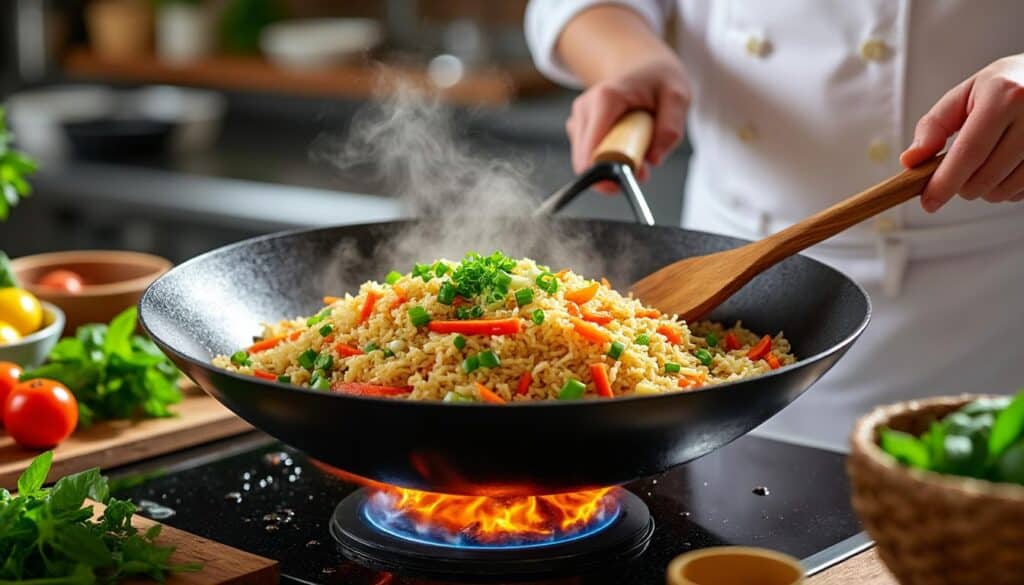 découvrez comment préparer un savoureux riz frit thaï (khao pad) chez vous, avec des ingrédients faciles à trouver et des astuces pour réussir ce plat emblématique de la thaïlande. recette simple, rapide et pleine de saveurs !