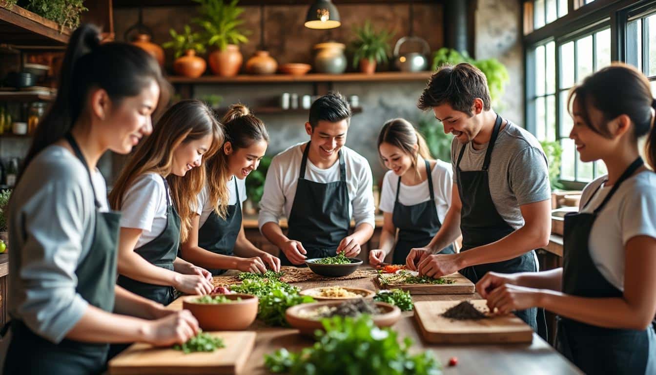 découvrez nos cours de cuisine spécialement conçus pour les expatriés en thaïlande : apprenez à préparer des plats locaux, faites des rencontres conviviales et plongez dans la culture culinaire thaïlandaise. adaptés à tous les niveaux !