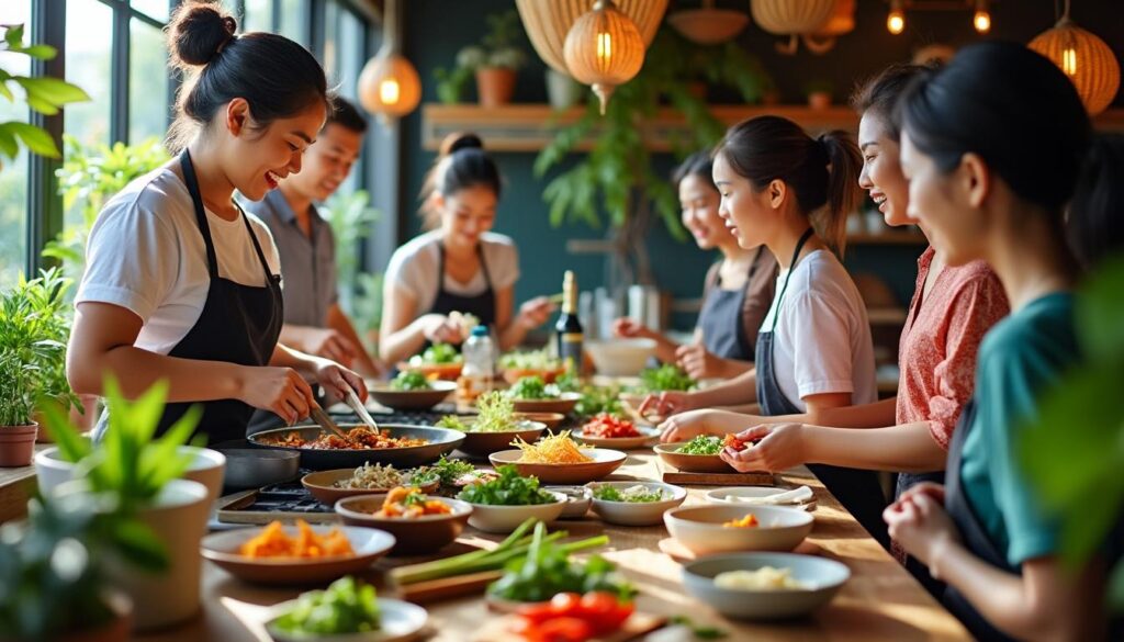 découvrez nos cours de cuisine spécialement conçus pour les expatriés en thaïlande : apprenez à maîtriser les recettes locales et à partager des moments conviviaux tout en explorant la richesse de la gastronomie thaïlandaise.