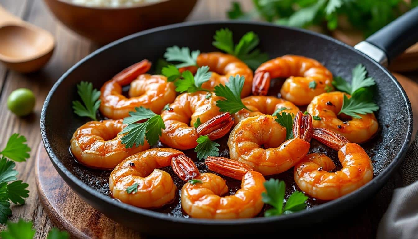 découvrez une délicieuse recette de crevettes sautées au tamarin, savoureuse et facile à préparer. parfait pour un repas exotique et gourmand, prêt en quelques minutes !