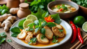 découvrez comment le gingembre sublime la cuisine thaï en apportant saveur, arôme et bienfaits pour la santé. explorez ses vertus et ses usages dans des recettes authentiques thaïlandaises.