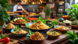 découvrez comment la cuisine thaïlandaise s'est imposée sur la scène gastronomique mondiale grâce à ses saveurs uniques, ses traditions culinaires riches et son influence croissante sur les tendances alimentaires internationales.