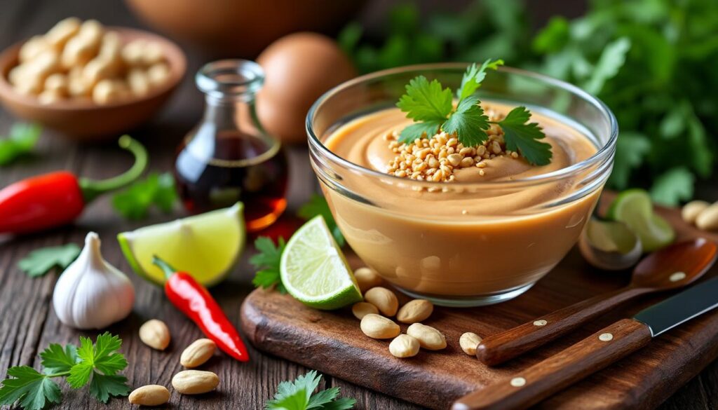 découvrez tous les secrets de la sauce aux cacahuètes thaï : ingrédients authentiques, astuces de préparation et conseils pour sublimer vos plats avec cette sauce onctueuse et savoureuse.