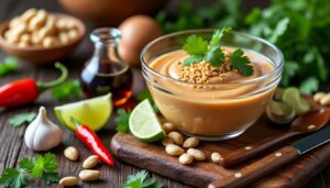 découvrez tous les secrets de la sauce aux cacahuètes thaï : ingrédients authentiques, astuces de préparation et conseils pour sublimer vos plats avec cette sauce onctueuse et savoureuse.