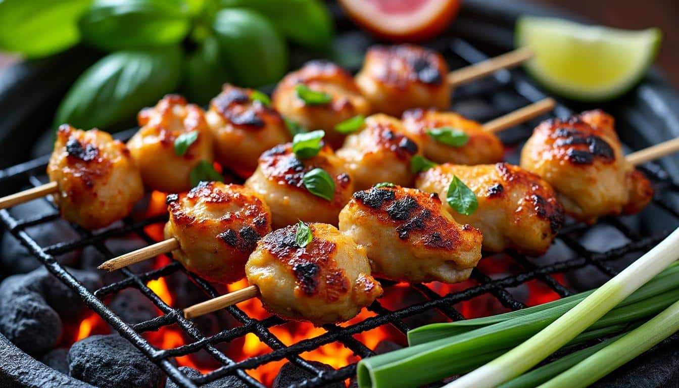 découvrez comment préparer un poulet grillé façon isaan, une recette thaïlandaise authentique et délicieuse, parfaite pour vos repas savoureux et épicés.