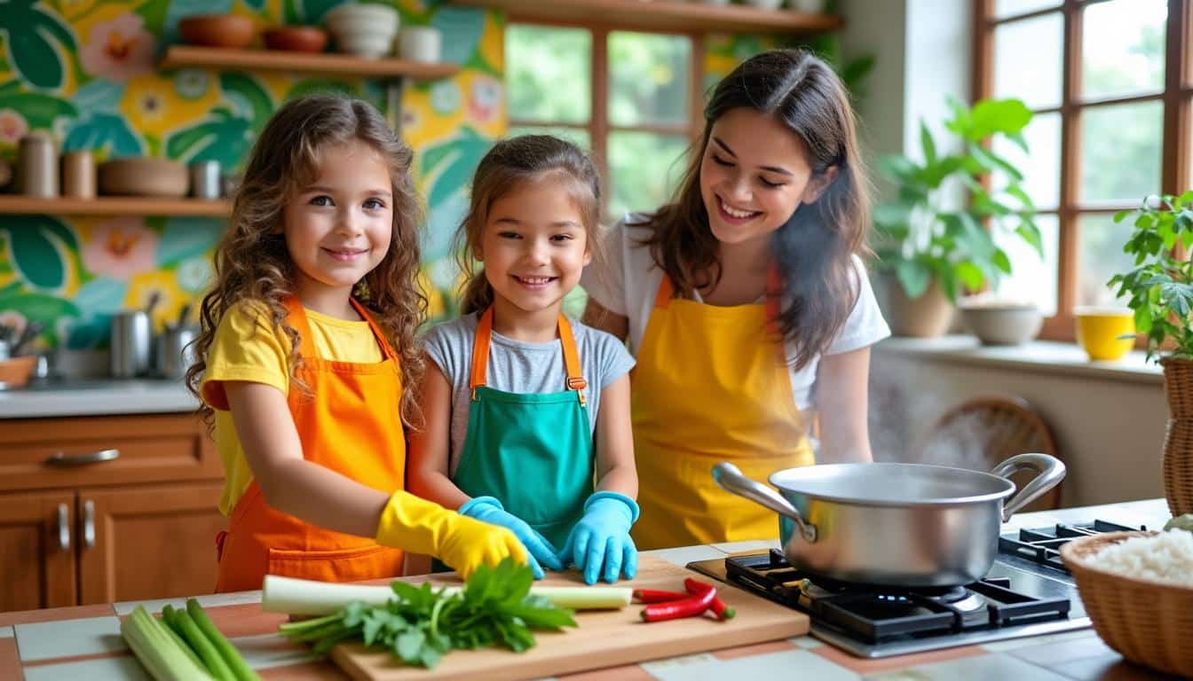 découvrez des méthodes ludiques et adaptées pour enseigner la cuisine thaï aux enfants, en alliant plaisir, créativité et apprentissage des saveurs authentiques.