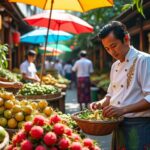 explorez les marchés locaux aux côtés d'un chef thaï expert et découvrez des ingrédients frais et authentiques pour une expérience culinaire unique.