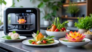 découvrez l'impression 3d de garnitures thaï innovantes pour une décoration culinaire originale et moderne.