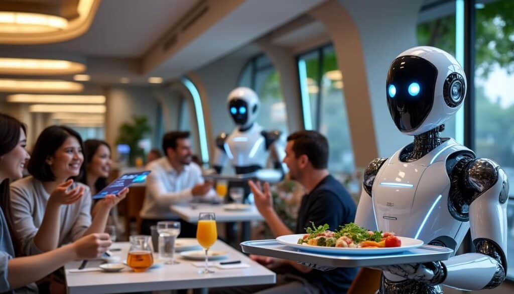 découvrez comment les robots serveurs révolutionnent l'industrie de la restauration et pourraient bien devenir le futur des restaurants en alliant technologie et efficacité.