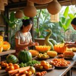 participez à des ateliers créatifs de sculpture de fruits et légumes en thaïlande et découvrez l'art traditionnel thaïlandais de manière ludique et originale.
