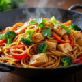 découvrez la recette authentique du pad see ew, de délicieuses nouilles sautées à la sauce soja, simples à préparer et pleines de saveurs thaïlandaises.